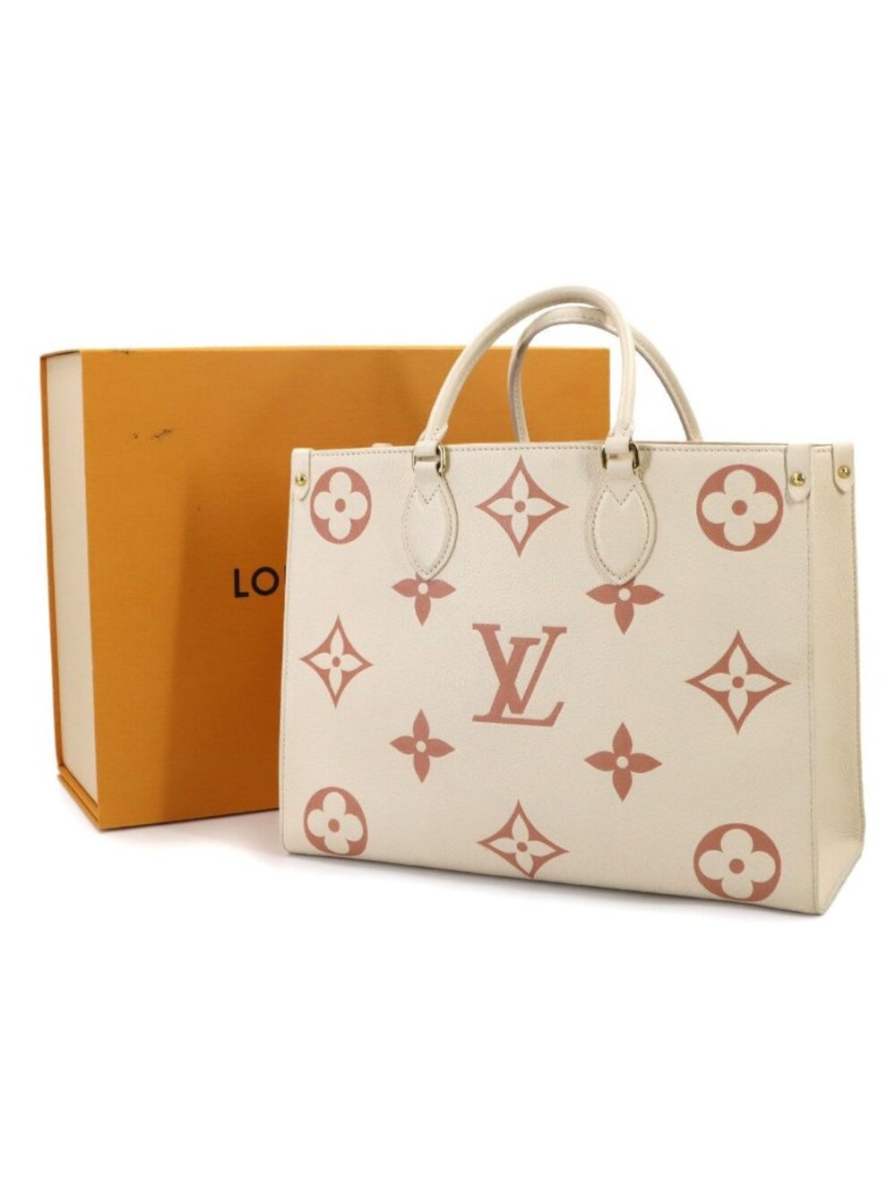 Louis Vuitton Bicolor Monogram Empreinte On The Go MM 2-Way Tote Cles MM - Picture 2 of 10